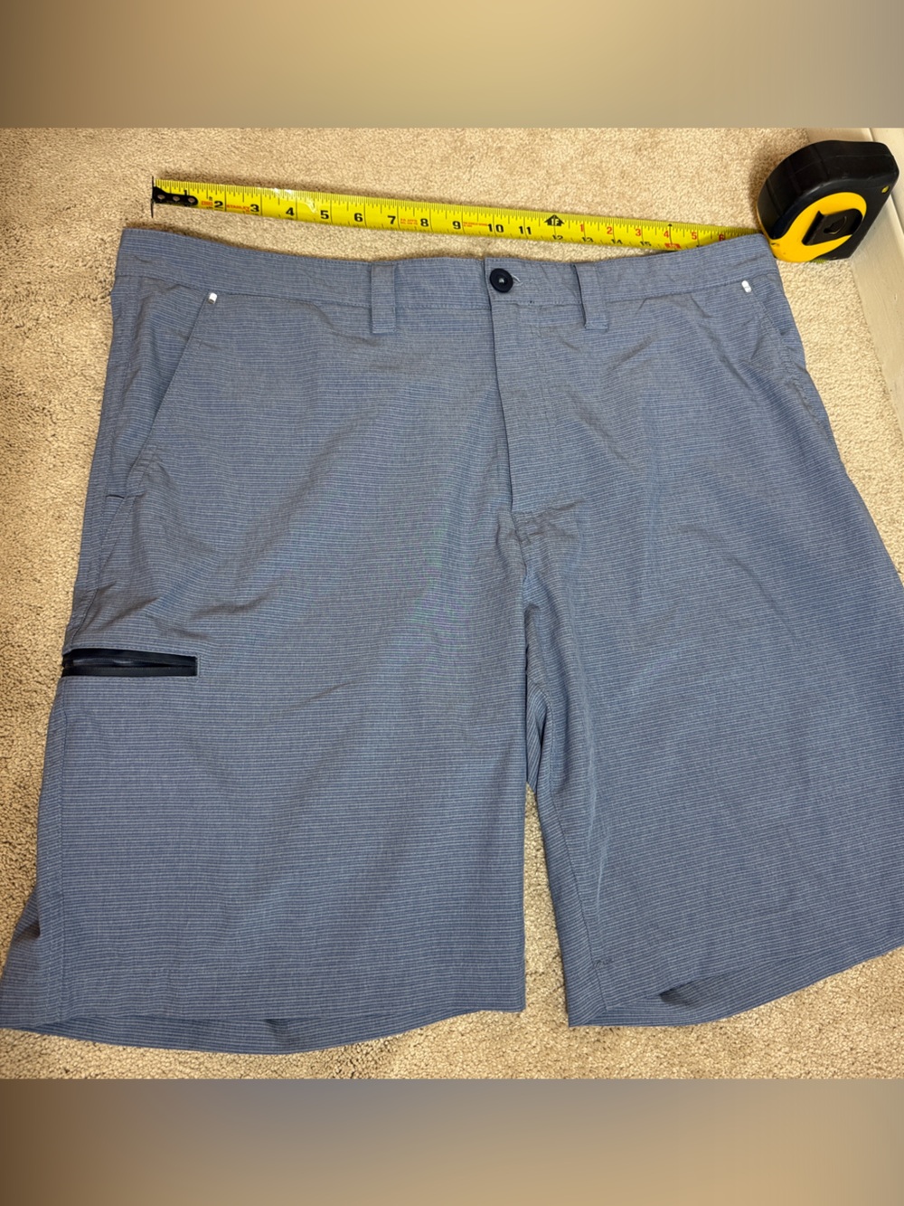 Flag and Anthem Light Blue Men's Golf Shorts